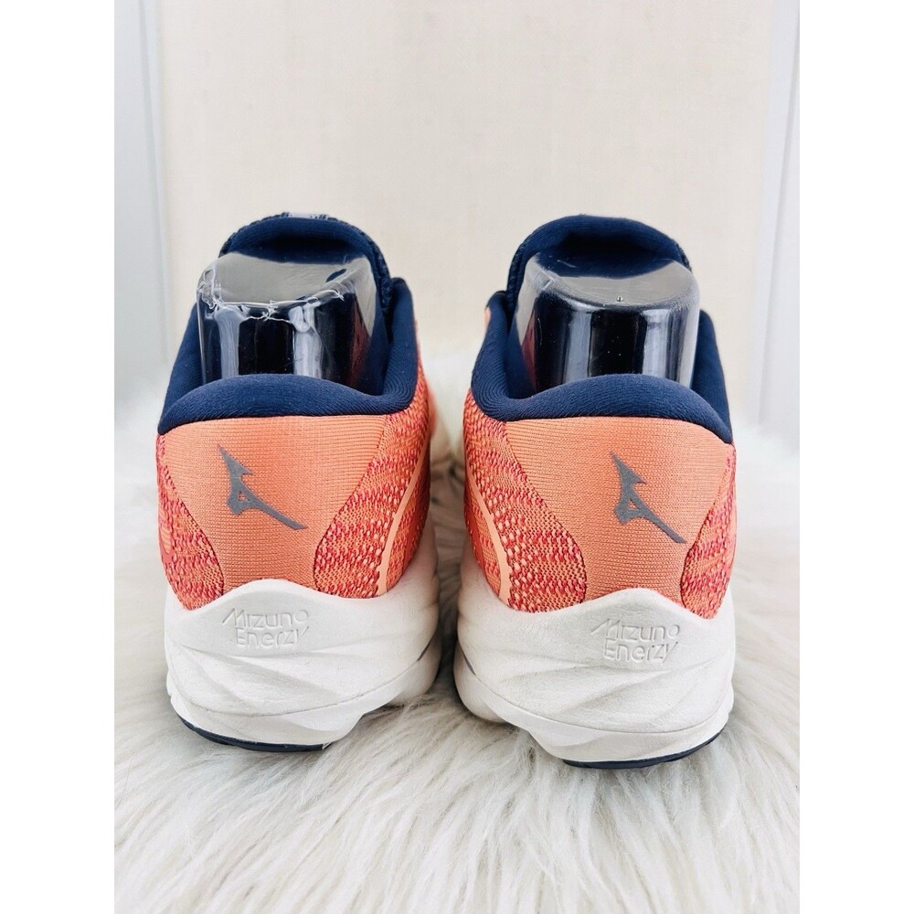 Mizuno Wave Rider 27 Coral Reef Snow White Womens Running Shoes Size 7 - Picture 5 of 8
